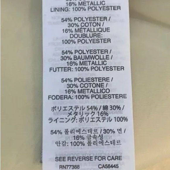 J. CREW Womens Origami Mini Skirt Metallic Matelasse Brocade Wrap Lined Zip Sz 8 - Picture 9 of 9